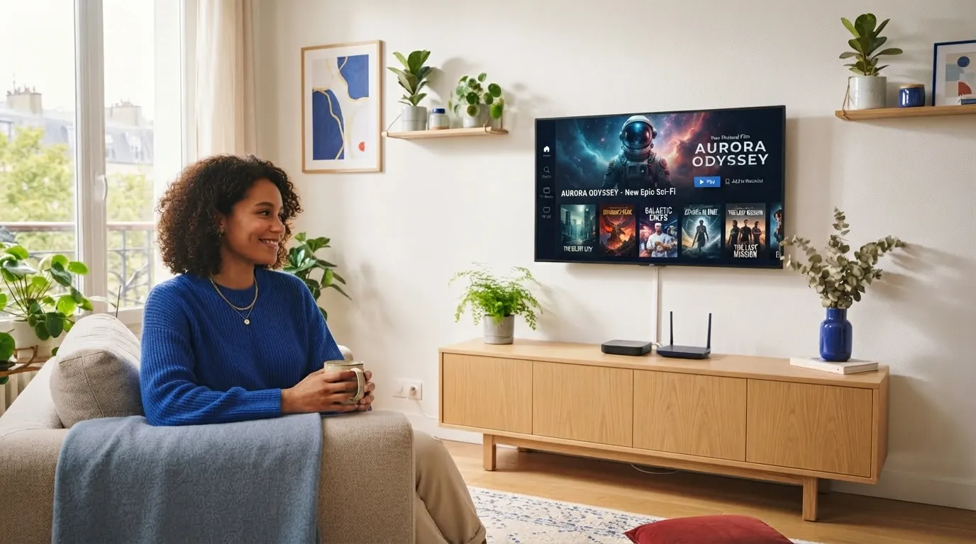 Salon avec télévision